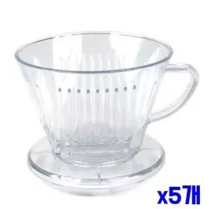 고품질 드립퍼 핸드드립용품 커피 x5개 용품 핸드드립 핸드드립기구 (WFGU2TR)