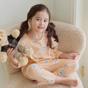 [키키스토리] 리본래빗 코튼모달 루루핏 긴팔 실내복