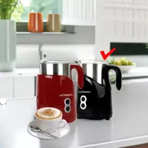 제니스코 우유거품기 라떼멘토 전동 핸디 스팀피쳐 (블랙) 바리스타 라떼 만들기 데우기