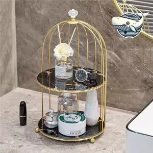 [하프클럽/알티피아]모던 골드 스틸 화장품 정리대 뷰티 수납