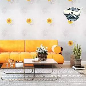 [하프클럽/알티피아]햇살 가득한 노란해바라기 실크벽지 방콕 곰팡이