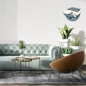 [하프클럽/알티피아]우아한 실크 벽지 타탄 패턴 펄 아이보리 셀프