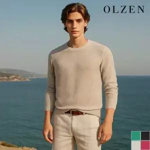 [올젠] 라운드넥 베이직 아크릴 니트 (ZOD2ER1307)