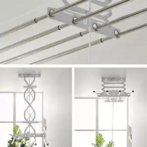 슬라이드 베란다빨래걸이 3단 빨래건조대 발코니 천장 (WFHCJRH)