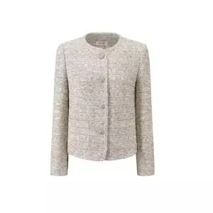 [롯데백화점]DEWL 컬러 블렌디드 라운드 트위드 재킷 D251MSF301