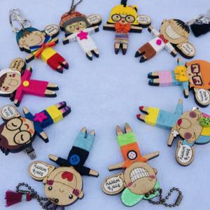 나만의 걱정인형 집콕취미생활 키링 우동끈 키트 DIY키트 만들기 10개세트