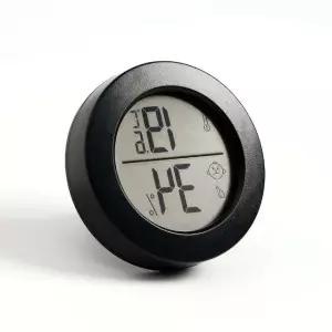 디지털 온습도계 블랙 주방 알람 무선 벽시계 (WFHRYRQ)
