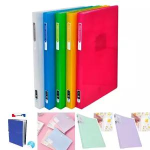(알파) 비비드컬러칩 클리어화일(A4 20P) /서류화일/문서보관용/파일정리용/사무용/문구용/오피스/회사용/