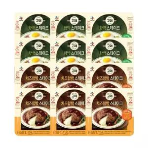 [CJ제일제당][T]고메 함박스테이크 152g x6개+치즈함박 152g x6개