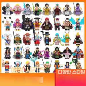 원피스 캐릭터 장난감 미니피규어 장식품 레고 제품 조립 수집품 피규어
