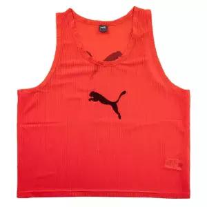 푸마 BIB 팀조끼 축구 단체 체육대회 행사 망사조끼 유니폼 형광적색 65725145