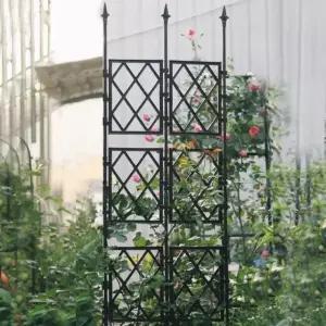 식물 A정원 블랙 180cm 파티션 플랜트 2칸 지지대 (WFHJIF0)