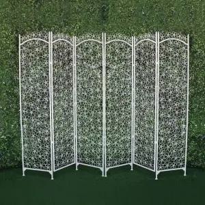 화이트 6단 플라워 파티션 북유럽풍 (WFHJLGX)