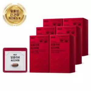 웰릿 알클리버 알콜성 간건강 개선 새싹보리추출물 14정 6box