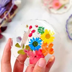 레진아트 압화 티코스터 만들기 1인세트 실과공예활동 미술수업재료