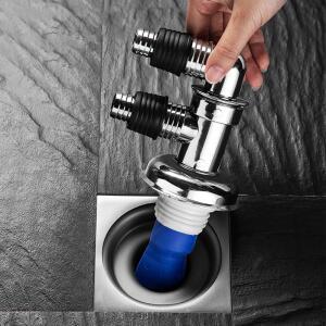 세탁기 냄새차단 배수구 트랩 2구 F형 하수구캡 구냄새 제거 배관용