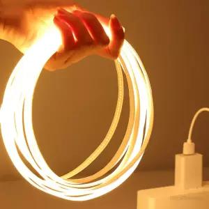 COB 스트립 조명 5M 웜색 DIY 계단 침대