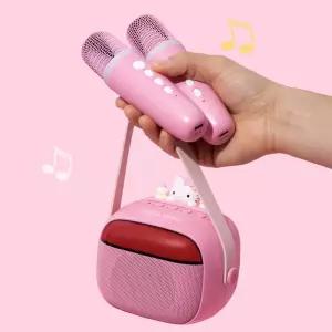 산리오 헬로키티 무선 블루투스 스피커 마이크 세트