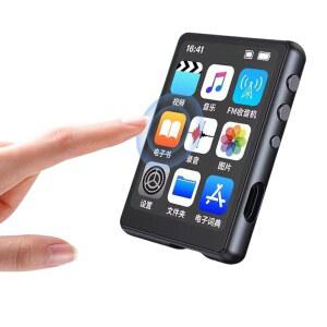 MP4 스피커 포함 휴대용 MP3 플레이어 하이파이 워크맨 블루투스 호환 FM 라디오 녹음 전자책 지지대