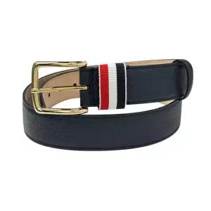 [명품] 25FW 페블 레더 그로그랭 루프 클래식 벨트 네이비 MCX039A 00198 415