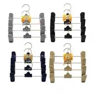 고품질 색상랜덤발송 4p 철 바지걸이 바지행거 이동집게형 미 (WFGTP6X)