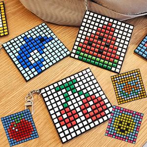 미니 비즈발 만들기 DIY 키트 옵션 / 컬러비즈 펄러비즈 키링 도트 픽셀