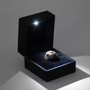 LED 쥬얼리 반지 케이스 블랙) 선물박스 반지보관함 쥬얼리케이스 주얼리케이스