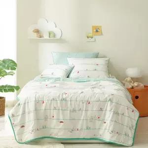 [디즈니](강남점)그린푸양모 차렵이불 베개세트 SS (여름용)(50x70베개커버)