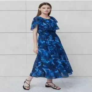 [더아이잗]더아이잗 러플  패턴  스모킹   원피스_K IN6A0OP25