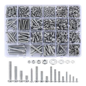 볼트 너트 나사 900g set D M6 M4 M3 평와셔 궁근머리 십자 긴나사