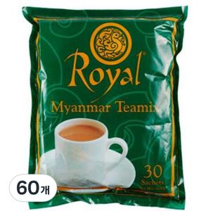 Royal 미얀마 TEA 탕비실 티믹스 밀크티 분말 20g 30개입 2개