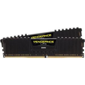 코르세어 복수 LPX DDR4 RAM 64GB 2x32GB 3200MHz CL16-20-20-38 1 35V 인텔 AMD 데스크톱 컴퓨터 메모리 - 블랙 CMK64GX4M2E3200C16