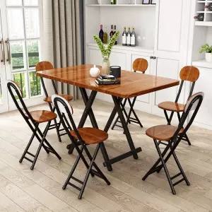 접이식 식탁 의자 세트 4인용 간이 보조 테이블 탁자