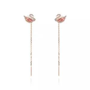 5469990 Swan Dazzling 스완 핑크 진주 드롭 귀걸이