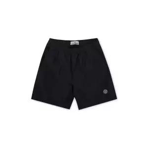 [스톤아일랜드] 남성 가먼트다이드 브러시드 수영복 블랙 반바지 K1S15B100B09 S0046 V0029