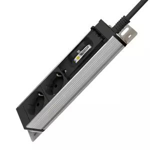 동양 애니탭 고용량 에어컨 멀티탭 4000W 누전차단 알루미늄 3구 1.5m 블랙