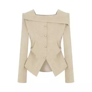 [티뷰] 오프숄더절개슬림티셔츠_V5C-CTS003