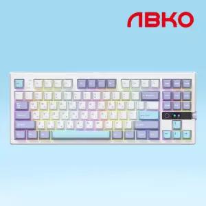 앱코 A87K 3모드 퀵스압 유무선 텐키리스 기계식 키보드 블루 맘모스축 리니어