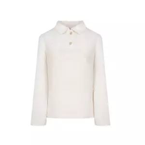 [20%쿠폰+7%페이][크로커다일 레이디] 플라워 자수 캐주얼 카라 티셔츠_CLDWTS216