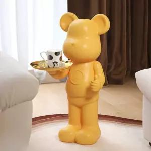 대형 베어 피규어 선반 곰돌이 인테리어 장식품 조형물 트레이