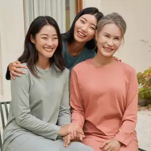 [컴포트랩] 모달 트임 롱 원피스