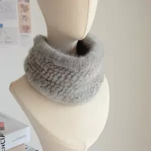 털 밍크 직수입 머플러 심플 헤어밴드 넥워머 겨울 목도리 신축성