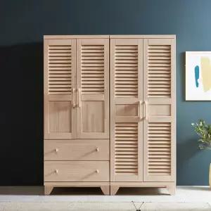 나무뜰 웰 편백나무 1600 원목 장롱 FMF159C (착불)