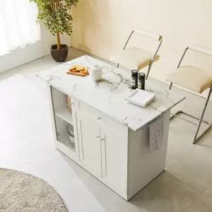 올리브 대리석 1200 유리도어 홈바 아일랜드식탁 MWF081C (착불)