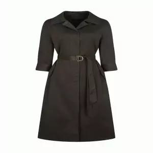 [더아이잗]더아이잗 턱 슬리브 디테일 셔츠 원피스_S IN3A0OP08