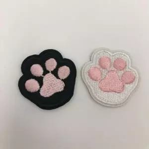 고양이 발바닥 자수 와펜 패치 스티커 WFJYJLO