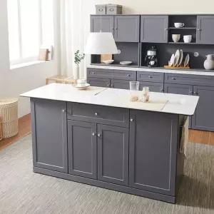 올리브 세라믹 1600 수납형 홈바 아일랜드 식탁 MWF167C (착불)