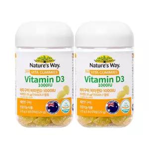 네이처스웨이 [리뉴얼 60구미] 패밀리 비타민D 1000IU 2개