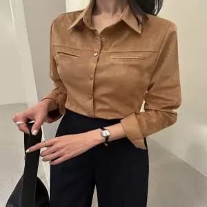 [다바걸]몬델스웨이드셔츠