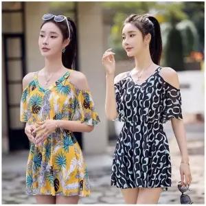 수영복 원피스 속바지 일체형 모노키니 온천 비치 스파 (WFJYGQ9)